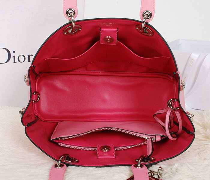 small Christian Dior diorissimo calfskin leather bag 0902 pink